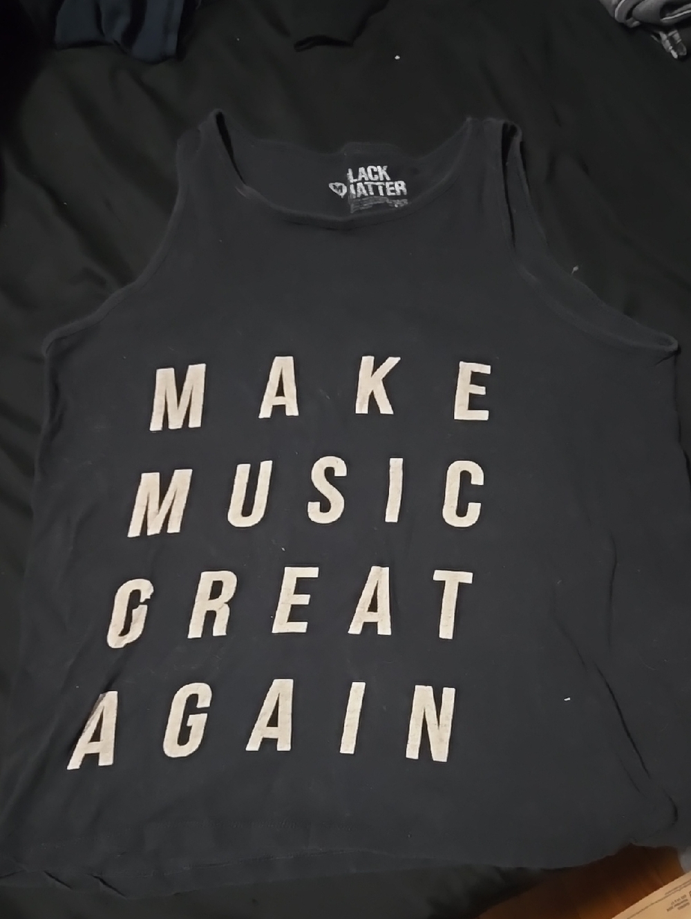 Black Matter Black Graphic Logo Tee